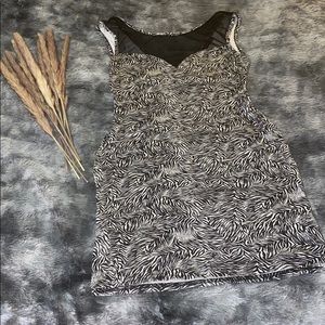 COPY - Zebra print mesh dress